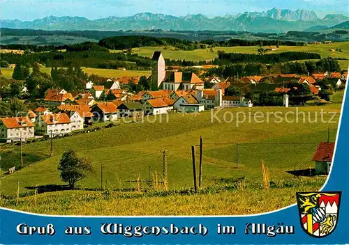 AK / Ansichtskarte Wiggensbach mit Tegelberg und Zugspitze Kat. Wiggensbach