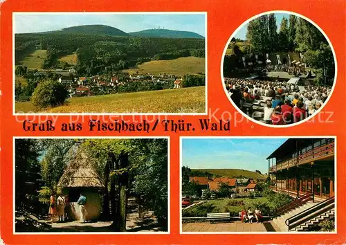 AK / Ansichtskarte Fischbach Waltershausen Blick zum Grossen Inselsberg Bergbuehne Park Thueringenbaude