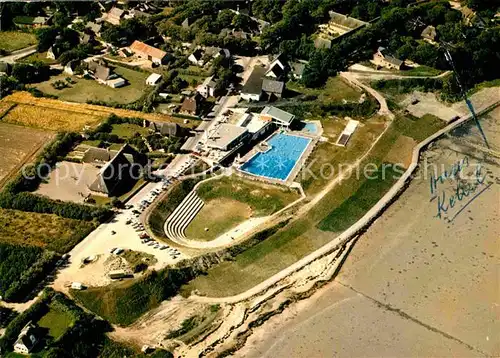 AK / Ansichtskarte Keitum Sylt Meerwasserschwimmbad Luftkurort Fliegeraufnahme Kat. Sylt Ost