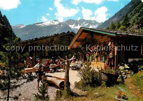 AK / Ansichtskarte Ginzling Jausenstation Tristenbachalm im Floitental Alpenblick Kat. Mayrhofen