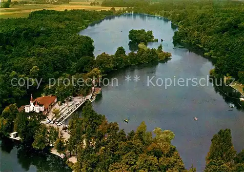 AK / Ansichtskarte Schwalmtal Inselschloesschen Hariksee Fliegeraufnahme Kat. Schwalmtal