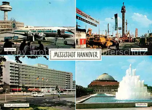 AK / Ansichtskarte Hannover Flughafen Hotel Stadthalle Messe Kat. Hannover