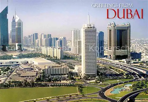 AK / Ansichtskarte Dubai Luftaufnahme Trade Center Kat. Dubai