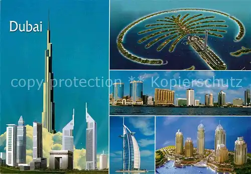 AK / Ansichtskarte Dubai Stadtansichten Luftaufnahme new face life Kat. Dubai