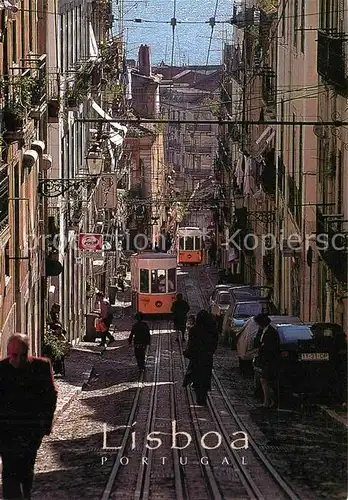 AK / Ansichtskarte Lisboa Strassenbahn Da Bica Kat. Portugal