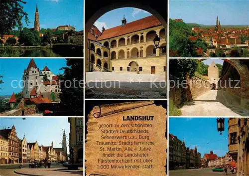 AK / Ansichtskarte Landshut Isar Ortspartien Schloss Kat. Landshut