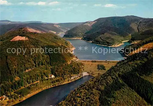 AK / Ansichtskarte Bad Lauterberg Odertalsperre Stausee Fliegeraufnahme Kat. Bad Lauterberg im Harz