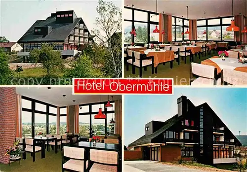 AK / Ansichtskarte Hoexter Weser Hotel Obermuehle Restaurant Kat. Hoexter