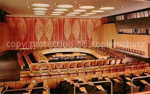 AK / Ansichtskarte Politik Economic and Social Council Chamber United Nations Headquarters Kat. Politik