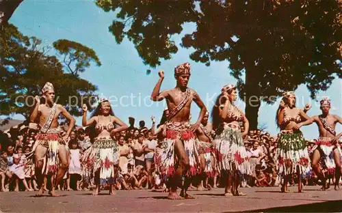 AK / Ansichtskarte Tanz Taenzer Tahitian Dance Fete 14th July Tahiti