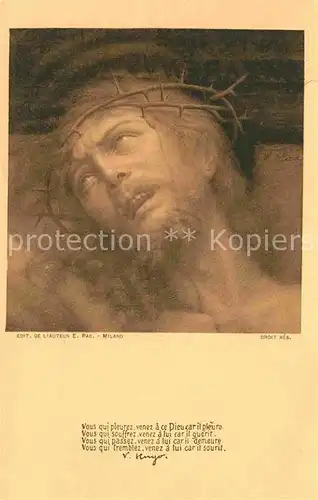 AK / Ansichtskarte Jesus Kuenstlerkarte E. Pac Kat. Christentum