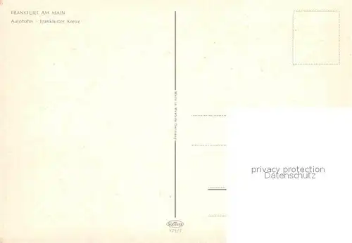 AK / Ansichtskarte Autobahn Frankfurt am Main Frankfurter Kreuz Hauptbahnhof Messegelaende  Kat. Autos
