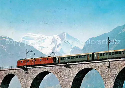 AK / Ansichtskarte Eisenbahn Bern Loetschberg Simplon Bahn  Kat. Eisenbahn