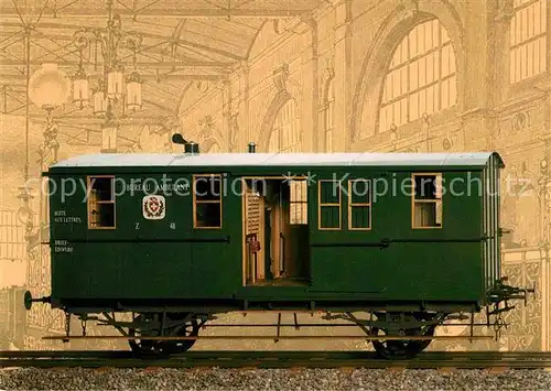 AK / Ansichtskarte Eisenbahn Bahnpostwagen PTT Museum Bern  Kat. Eisenbahn