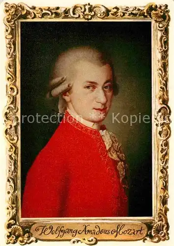 AK / Ansichtskarte Mozart Wolfgang Amadeus Kuenstler Barbara Krafft 1819 Festspiel Postkarte  Kat. Komponist