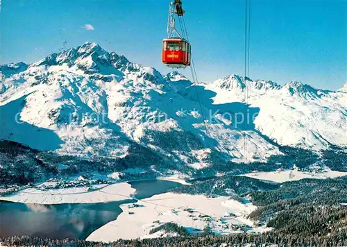 AK / Ansichtskarte Seilbahn Silvaplana Corvatsch Piz Albana  Kat. Bahnen