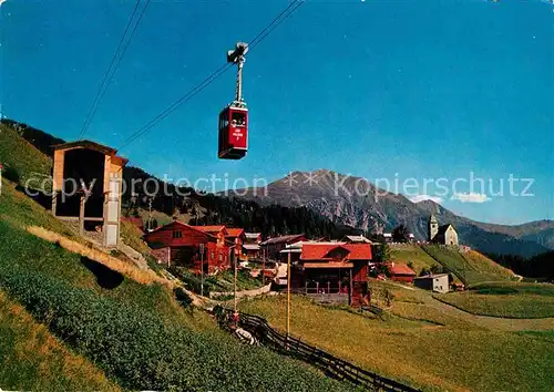 AK / Ansichtskarte Seilbahn Rhaezuens Feldis Faulhorn  Kat. Bahnen