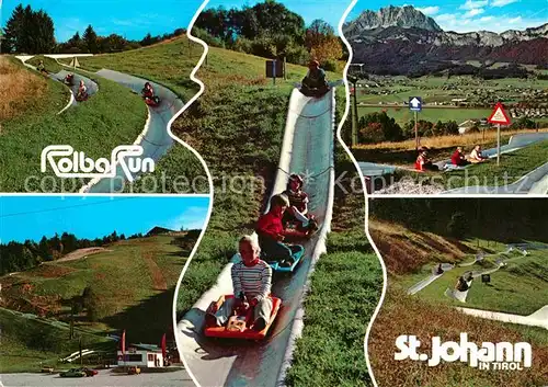 AK / Ansichtskarte Bobsport Rolba Run St. Johann in Tirol  Kat. Sport