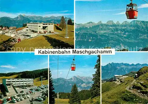 AK / Ansichtskarte Seilbahn Maschgachamm Flumserberge  Kat. Bahnen