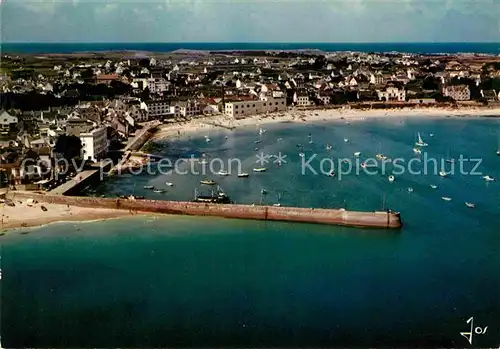 AK / Ansichtskarte Saint Pierre Chilbignon Fliegeraufnahme Mole Strand Hafen Kat. Brest Finistere