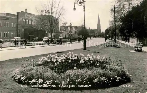 AK / Ansichtskarte Horsham West Sussex North Street Flower Beds Kat. Horsham