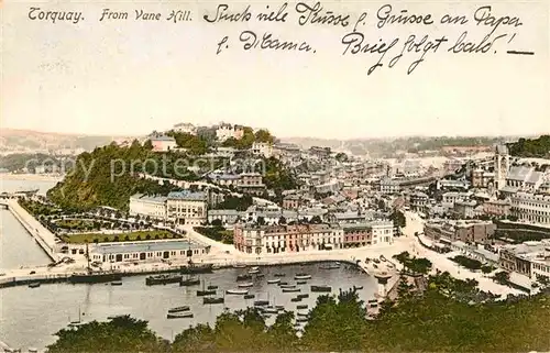 AK / Ansichtskarte Torquay UK From Vane Hill