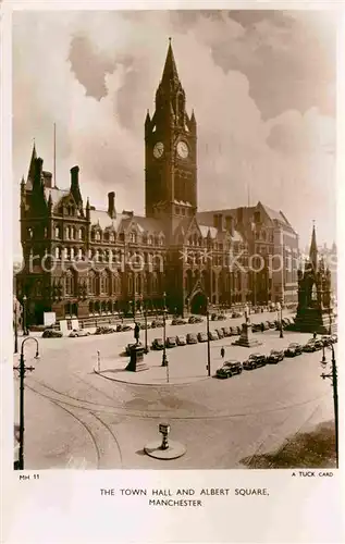 AK / Ansichtskarte Manchester The Town Hall and Albert Square Kat. Manchester