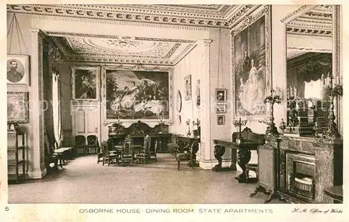 AK / Ansichtskarte Osborne Isle of Wight Osborne House Dining Room State Apartments Kat. Isle of Wight