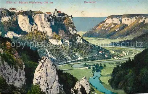 AK / Ansichtskarte Donautal Panorama mit Schloss Werenwag Kat. Ulm