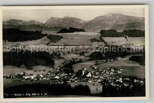 AK / Ansichtskarte Simmerberg Panorama  Kat. Weiler Simmerberg