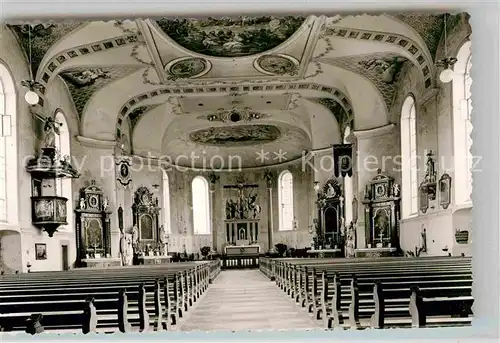 AK / Ansichtskarte Simmerberg Weiler Inneres der Katholischen Kirche Kat. Weiler Simmerberg