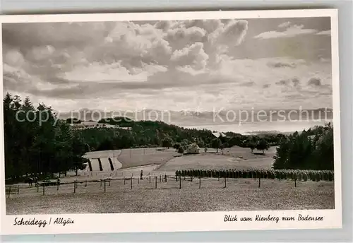 AK / Ansichtskarte Scheidegg Allgaeu Blick vom Kienberg zum Bodensee Kat. Scheidegg