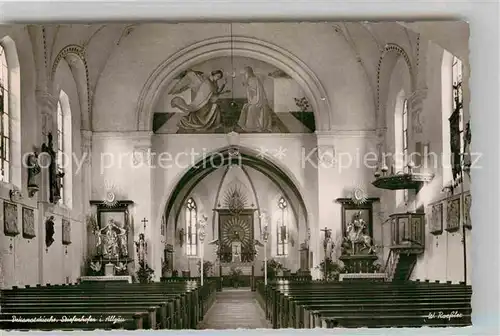 AK / Ansichtskarte Stiefenhofen Inneres der Dekanatskirche Kat. Stiefenhofen