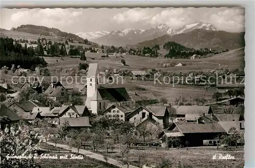 AK / Ansichtskarte Gruenenbach Allgaeu Kirche Kat. Gruenenbach