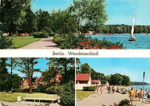 AK / Ansichtskarte Wendenschloss Seepartie Moellhauserufer Strandbad