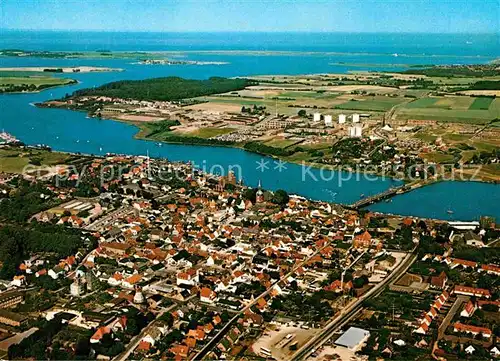 AK / Ansichtskarte Kappeln Schlei Fliegeraufnahme mit Ellenberg Maasholm Schleimuende und Ostsee Kat. Kappeln