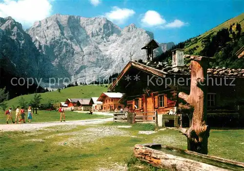 AK / Ansichtskarte Ahornboden Eng Almen im Karwendelgebirg mit Grubenkarspitze Kat. Vomp Tirol