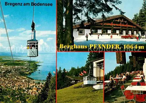 AK / Ansichtskarte Bregenz Bodensee Berghaus Pfaender Pfaenderbahn