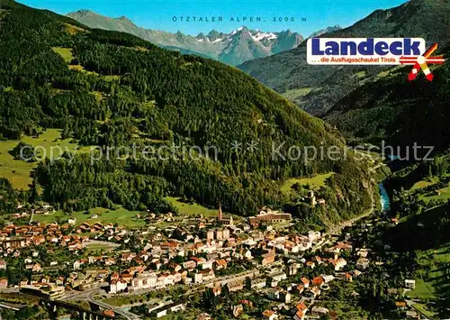 AK / Ansichtskarte Landeck Tirol Fliegeraufnahme Kat. Landeck
