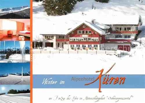 AK / Ansichtskarte Hirschegg Kleinwalsertal Vorarlberg Alpenhotel Kueren Kat. Mittelberg