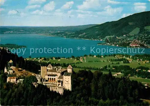 AK / Ansichtskarte Tegernsee Fliegeraufnahme Schloss Ringberg Kat. Tegernsee