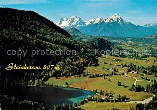 AK / Ansichtskarte Gleinkersee Oberoesterreich Alpenpanorama Fliegeraufnahme Kat. Steyr
