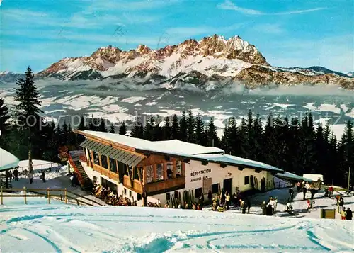 AK / Ansichtskarte St Johann Tirol Bergstation Angerer Alm Wilder Kaiser Winterpanorama Kaisergebirge Kat. St. Johann in Tirol