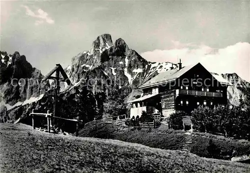 AK / Ansichtskarte Moedlingerhuette mit Admonter Reichenstein Ennstaler Alpen
