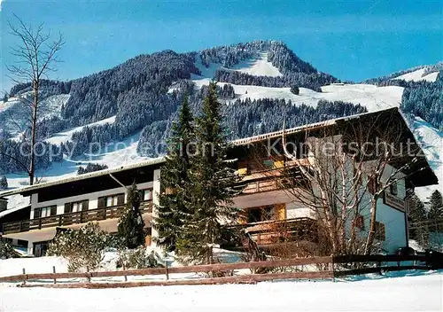 AK / Ansichtskarte Bolsterlang Berghaus Walz Winter Allgaeuer Alpen Kat. Bolsterlang