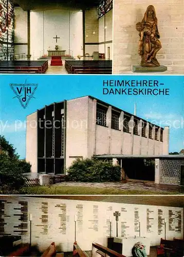 AK / Ansichtskarte Weitmar Heimkehrer Dankeskirche Pfarrkirche Heilige Familie Kat. Bochum