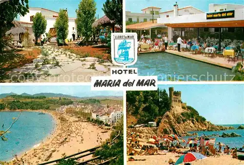 AK / Ansichtskarte Lloret de Mar Hotel Maria del Mar Restaurante Playa Kat. Costa Brava Spanien