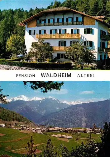AK / Ansichtskarte Altrei Suedtirol Pension Waldheim Panorama Fleimstal Alpen Kat. 