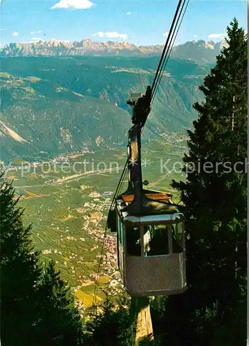 AK / Ansichtskarte Seilbahn Lana Vigiljoch Dolomiten Funivia Monte San Vigilio  Kat. Bahnen