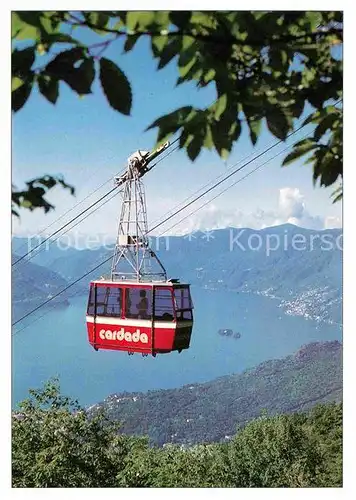 AK / Ansichtskarte Seilbahn Funivia Orselina Cardada Locarno  Kat. Bahnen